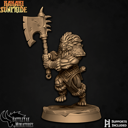 Rakari Prideclaws, Lion Warriors - Set 1 (6 Variants Available) - Battle Yak