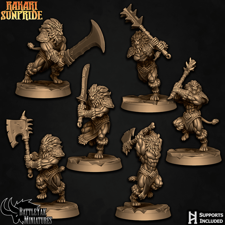 Rakari Prideclaws, Lion Warriors - Set 1 (6 Variants Available) - Battle Yak