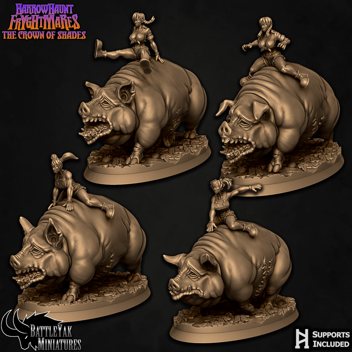 Prized Hog Riders, Farmer's Daughters (4 Variants Available) - Battle Yak