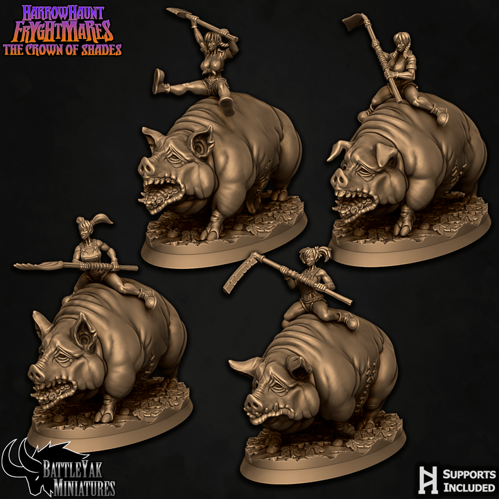 Prized Hog Riders, Farmer's Daughters - Weapons (4 Variants Available) - Battle Yak