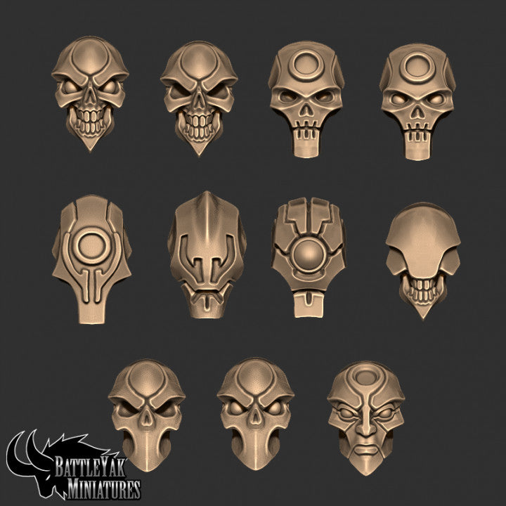 Dynasty of Nul Heads, Customisation Pack - 28mm Scale (11 Variants Available) - Battle Yak