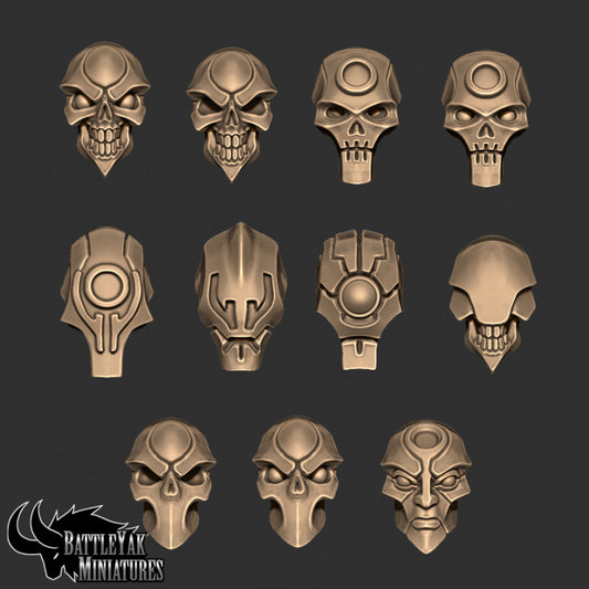 Dynasty of Nul Heads, Customisation Pack - 28mm Scale (11 Variants Available) - Battle Yak