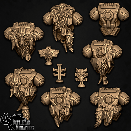 Sentinel Powerpacks and Icons, Wolves of Winter Customisation Pack - 28mm Scale (10 Variants Available) -Battle Yak