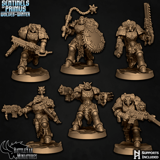 Sentinels of Primus, Winter Wolves - Sentinel Wolves (6 Variants Available) - Battle Yak