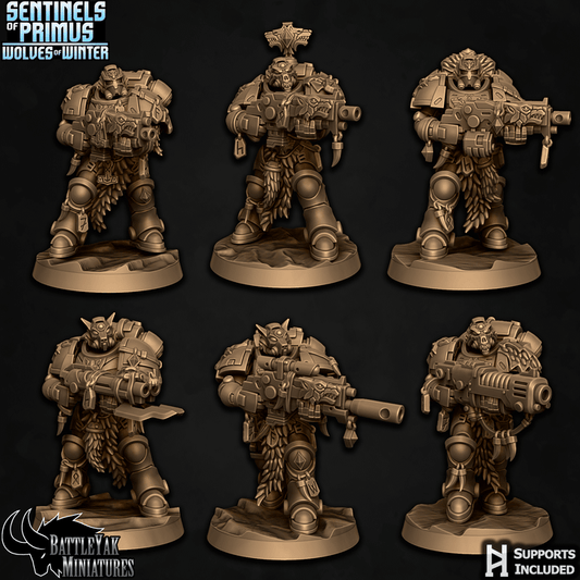 Sentinels of Primus, Winter Wolves - Sentinel Vigilant Wolves (6 Variants Available) - Battle Yak