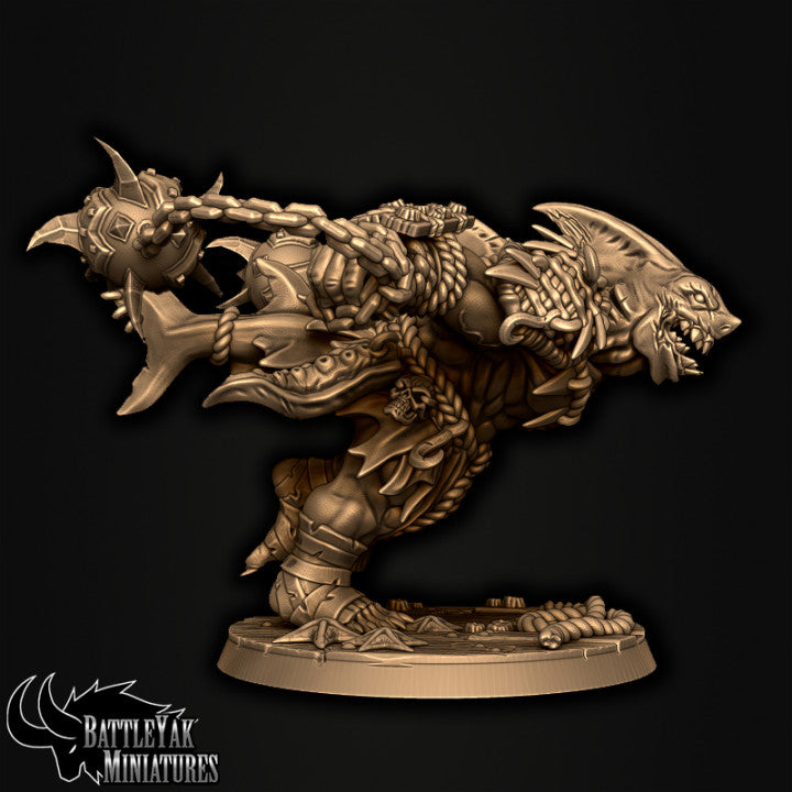 Sharkzerkers, Bloodgreed Makoragh (3 Variants Available) - Battle Yak