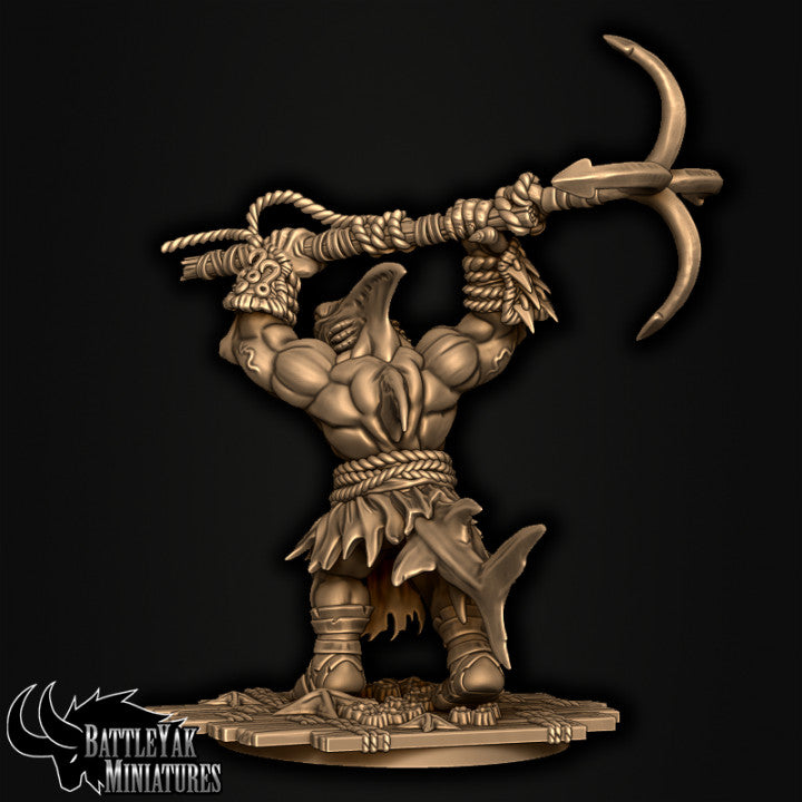 Sharkzerkers, Shark Folk Warriors - Great-Weapon Pack (4 Variants Available) - Battle Yak