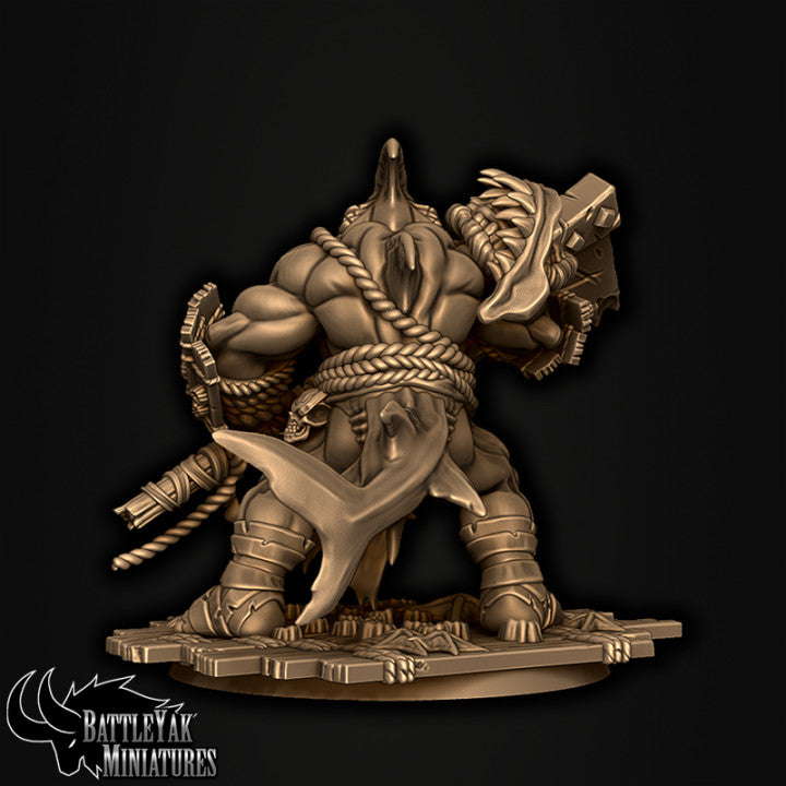 Sharkzerkers, Shark Folk Warriors - Great-Weapon Pack (4 Variants Available) - Battle Yak