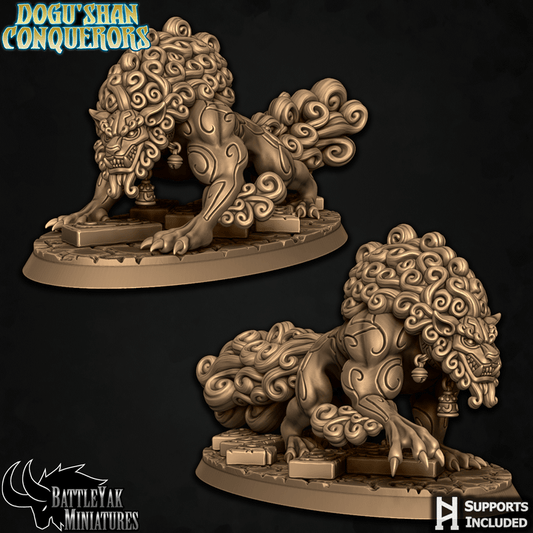 Dogu Shan Shiisar Warbeasts, Guardian Fuu Dogs (4 Variants Available) - Battle Yak