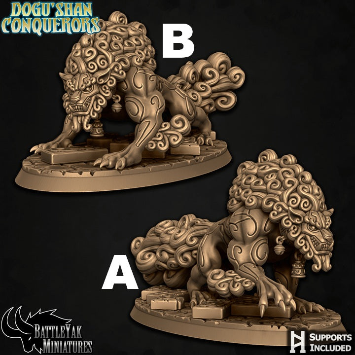 Dogu Shan Shiisar Warbeasts, Guardian Fuu Dogs (4 Variants Available) - Battle Yak