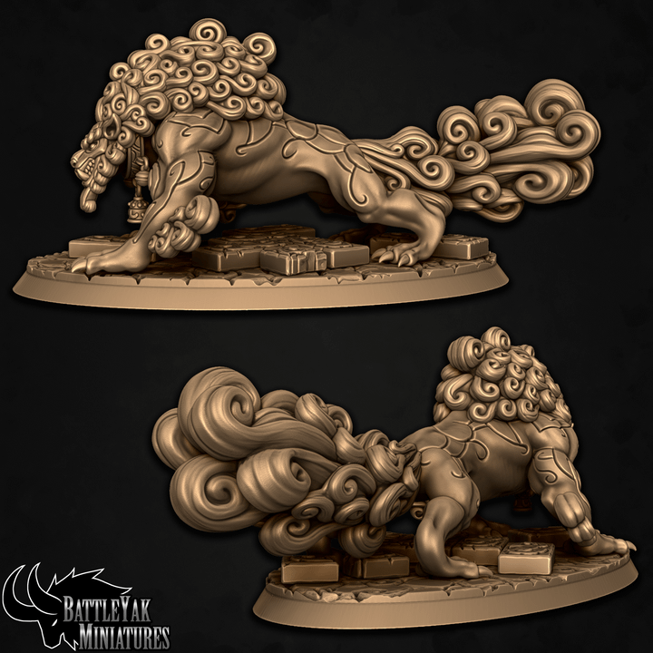 Dogu Shan Shiisar Warbeasts, Guardian Fuu Dogs (4 Variants Available) - Battle Yak