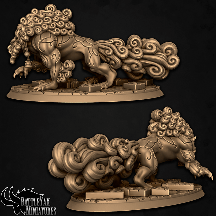 Dogu Shan Shiisar Warbeasts, Guardian Fuu Dogs (4 Variants Available) - Battle Yak