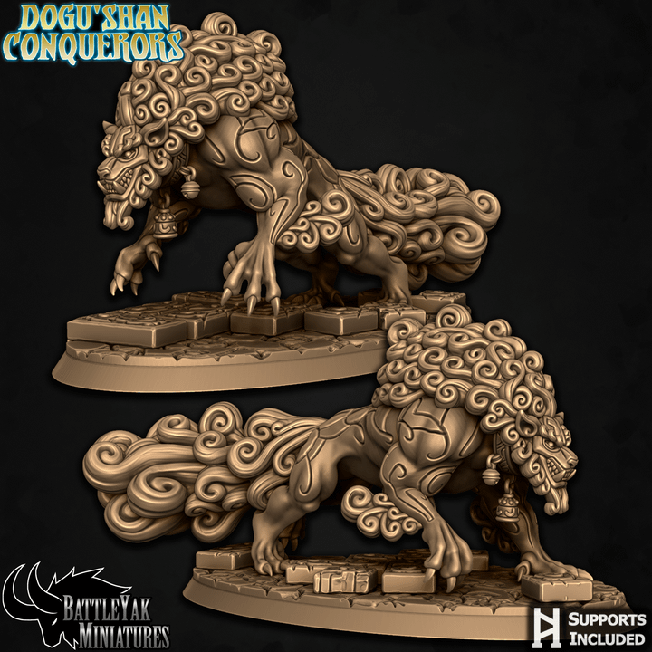 Dogu Shan Shiisar Warbeasts, Guardian Fuu Dogs (4 Variants Available) - Battle Yak