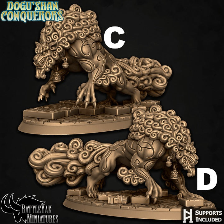 Dogu Shan Shiisar Warbeasts, Guardian Fuu Dogs (4 Variants Available) - Battle Yak