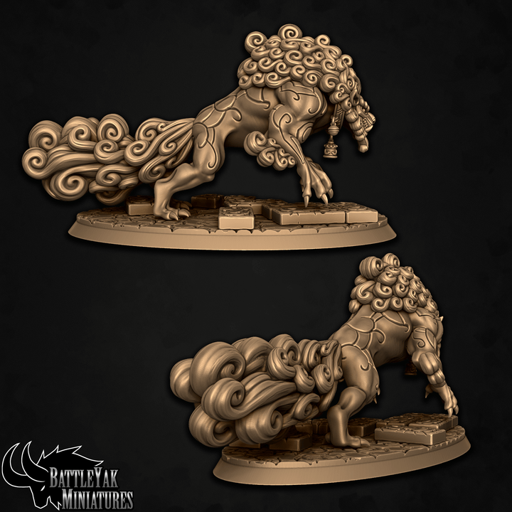 Dogu Shan Shiisar Warbeasts, Guardian Fuu Dogs (4 Variants Available) - Battle Yak