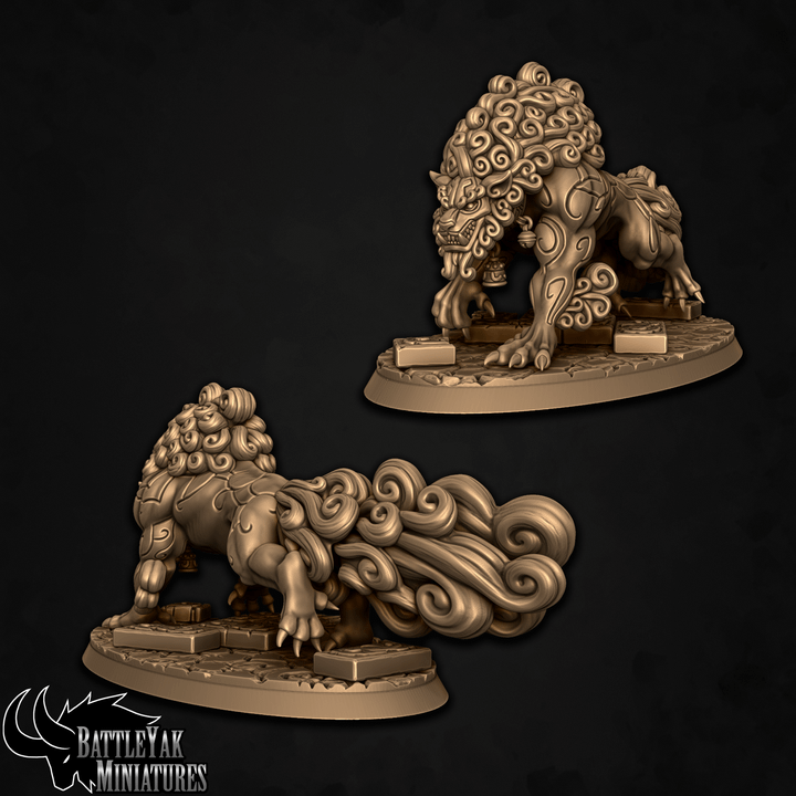 Dogu Shan Shiisar Warbeasts, Guardian Fuu Dogs (4 Variants Available) - Battle Yak