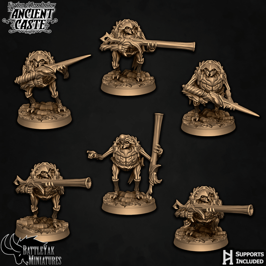 Ancient Caste Broodgunners - Beetle Folk Ranged Fighters (6 Variants Available) - Battle Yak
