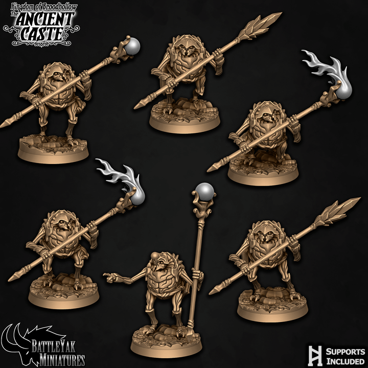 Ancient Caste Broodlancers - Beetle Folk Polearm Fighters (6 Variants Available) - Battle Yak