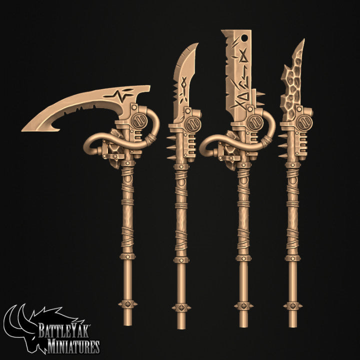 Skitterkin Weapons, Ratfolk Customisation Pack - 32mm Scale (16 Variants Available) - Battle Yak