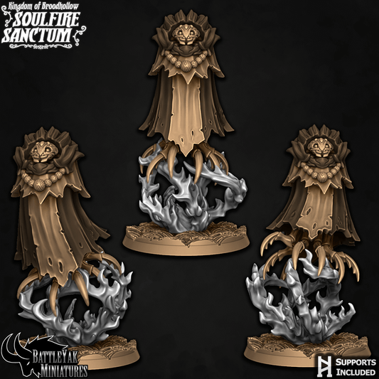 Soulfire Flying Scholars and Master - Mysterious Insect-Folk Magic Users (4 Variants Available) - Battle Yak