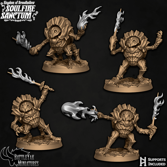 Soulfire Sanctum Warriors - Beetle Folk Spellswords (4 Variants Available) - Battle Yak