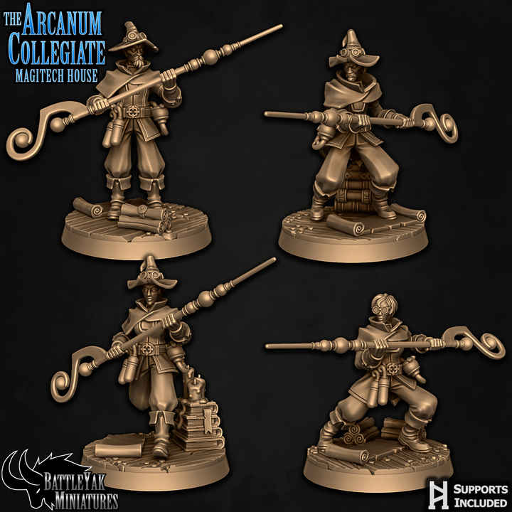 Staff Spellsnipers, Ranged Wizards (4 Variants Available) - Battle Yak