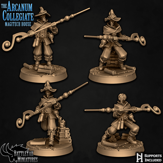 Staff Spellsnipers, Ranged Wizards (4 Variants Available) - Battle Yak