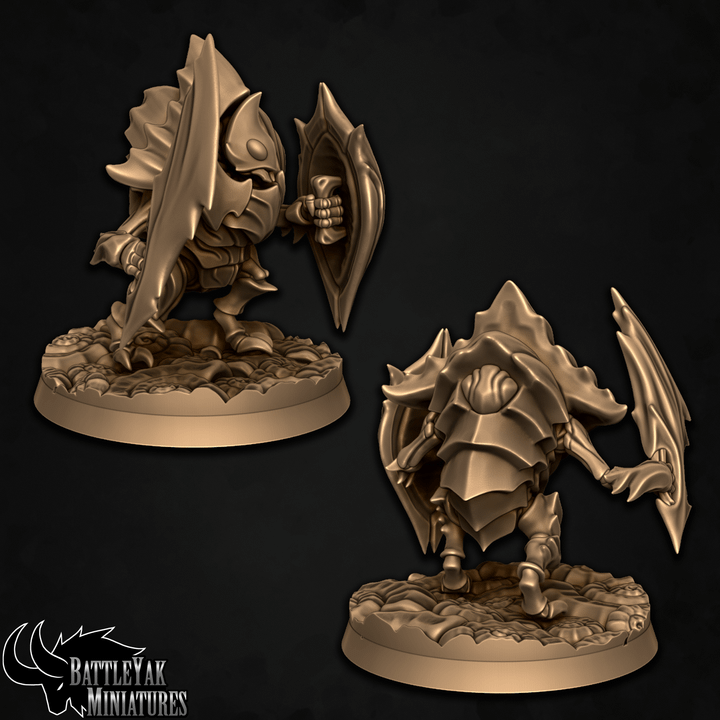Ancient Caste Steelknights - Beetle Folk Heavy Fighters (6 Variants Available) - Battle Yak