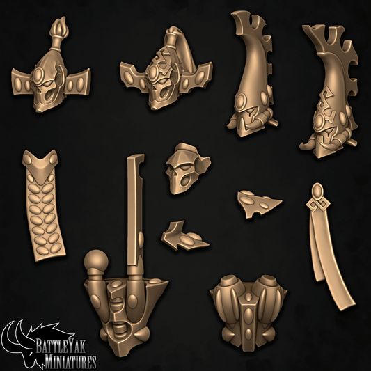 Strand Walkers, Heavy Soldiers Customisation Pack - 28mm Scale (11 Variants Available) - Battle Yak