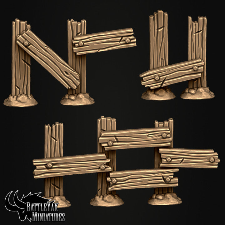 Harrowhaunt Fryghtmare Terrain - Spooky Halloween Pumpkins, Fences and Tree (11 Variants Available) - Battle Yak