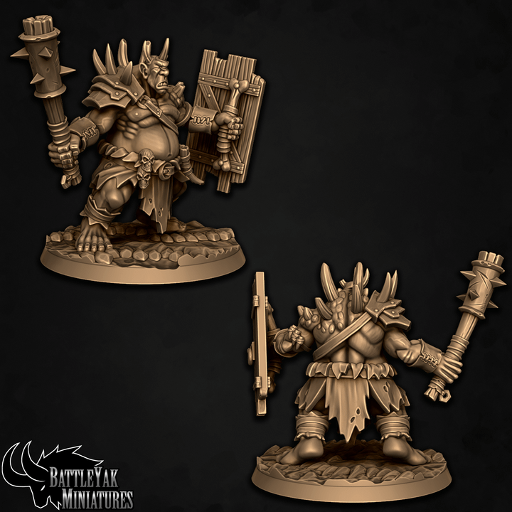 GurGutch Rockblood Warbashers - Ogre Fighters (6 Variants Available) - Battle Yak