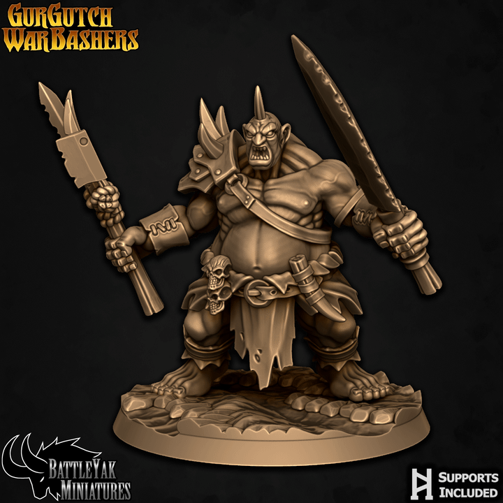 GurGutch Warbashers - Ogre Fighters (6 Variants Available) - Battle Yak