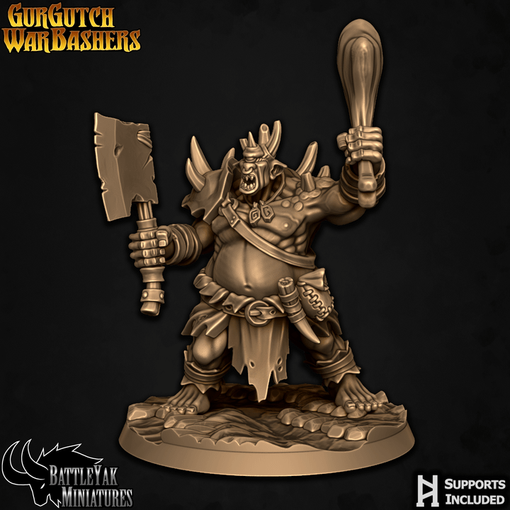 GurGutch Rockblood Warbashers - Ogre Fighters (6 Variants Available) - Battle Yak