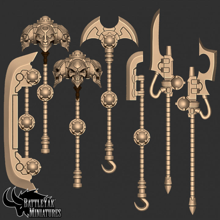 Dynasty of Nul Weapons, Undead Construct Customisation Pack - 28mm Scale (21 Variants Available) - Battle Yak