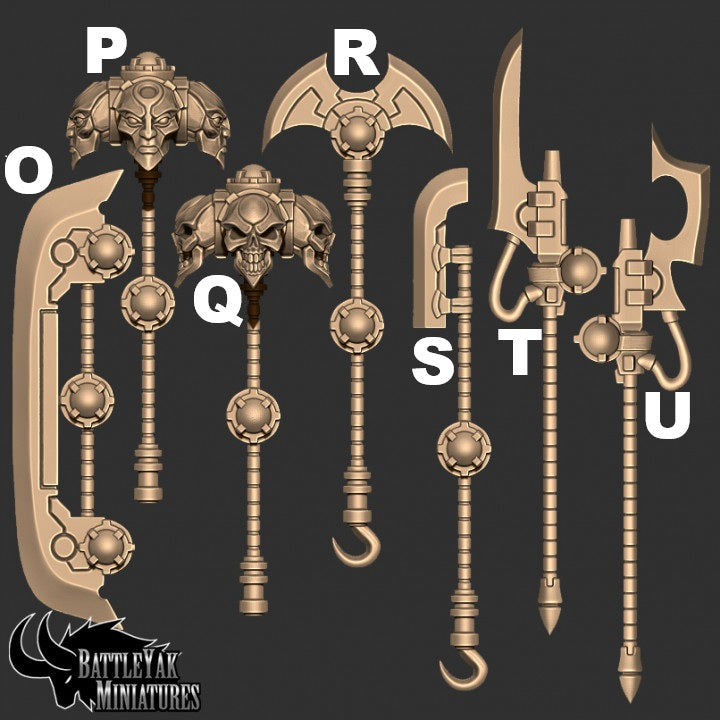 Dynasty of Nul Weapons, Undead Construct Customisation Pack - 28mm Scale (21 Variants Available) - Battle Yak