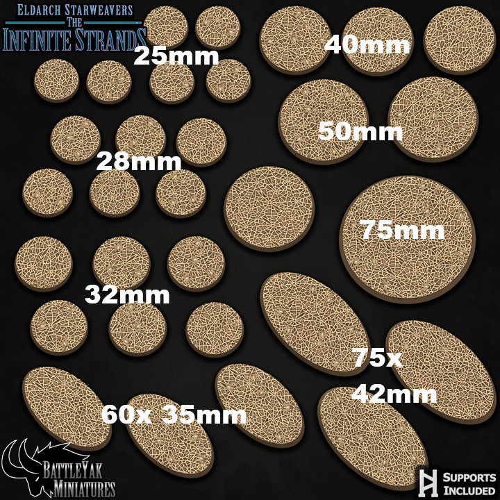Infinite Wave Bases - Spiderweb Base Set (31 Variants Available) - Battle Yak