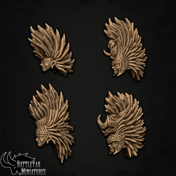 Wrathforged Wydowslayer Heads, Customisation Pack - 32mm Scale (20 Variants Available) - Battle Yak