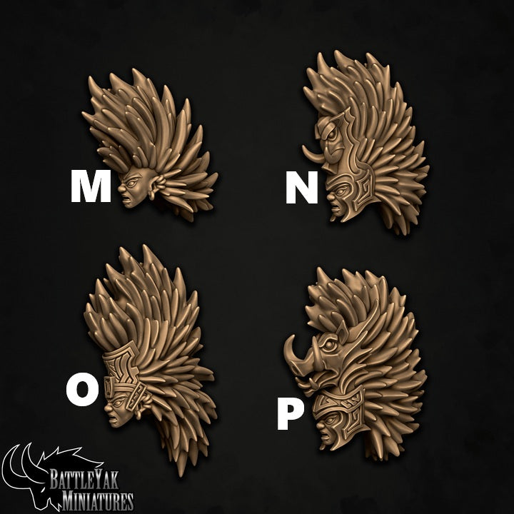 Wrathforged Wydowslayer Heads, Customisation Pack - 32mm Scale (20 Variants Available) - Battle Yak