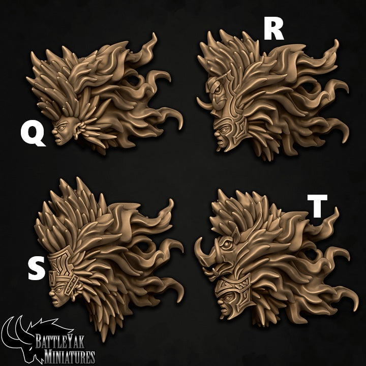 Wrathforged Wydowslayer Heads, Customisation Pack - 32mm Scale (20 Variants Available) - Battle Yak