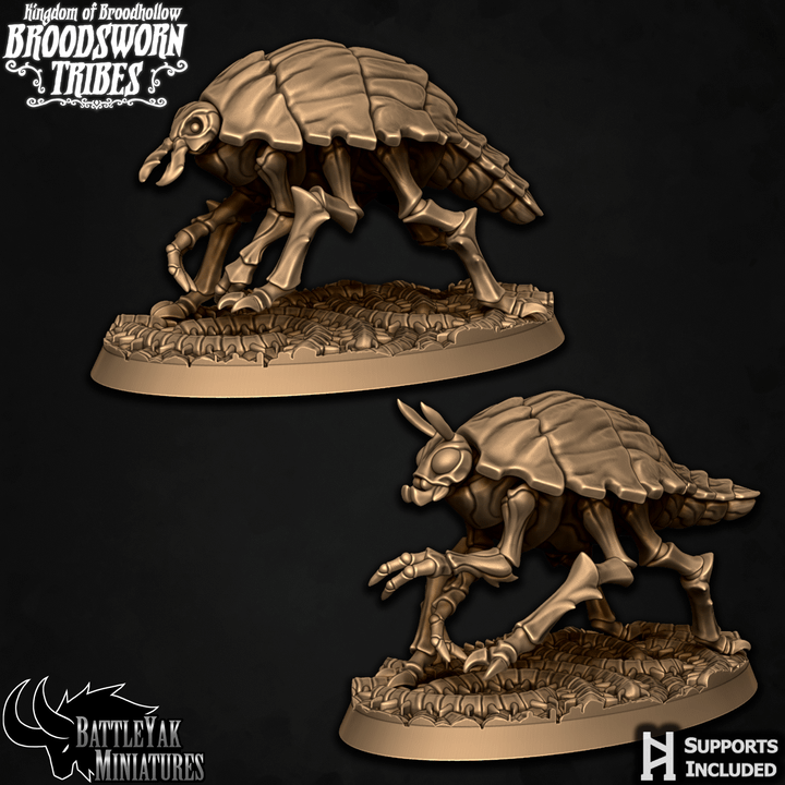 Broodsworn Zanzipedes, Giant Beetle Beasts (4 Variants Available) - Battle Yak