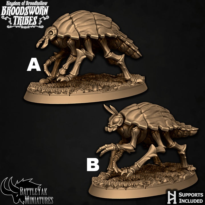 Broodsworn Zanzipedes, Giant Beetle Beasts (4 Variants Available) - Battle Yak