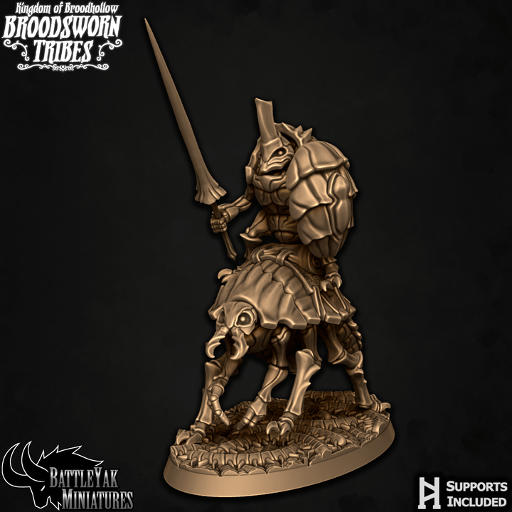 Broodsworn Zanzipede Riders, Insect Folk Giant Beetle Cavalry (4 Variants Available) - Battle Yak
