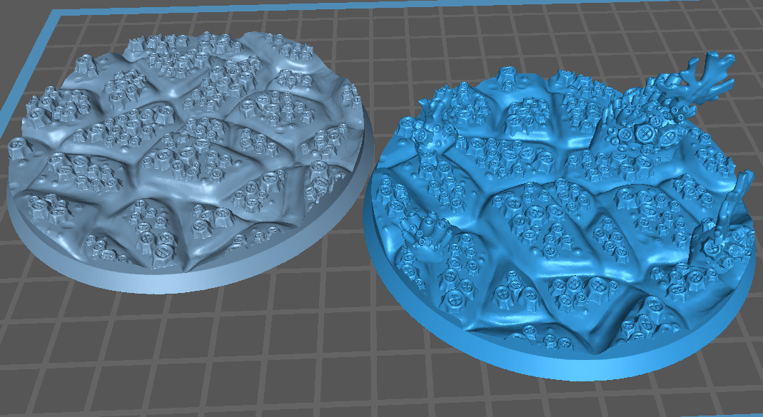 Abyssal Depth Bases - Barnacled Ocean Floor Base Set (35 Variants Available) - Battle Yak