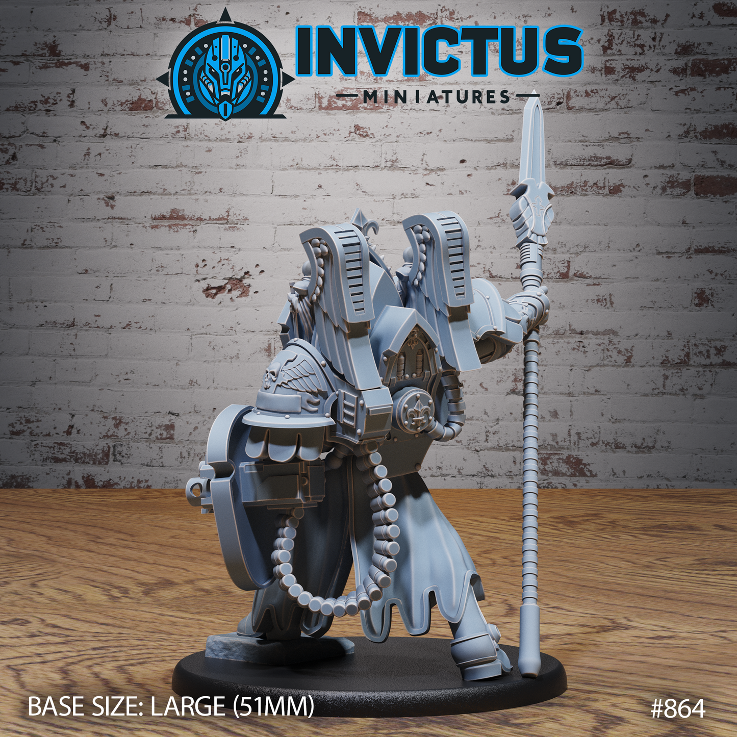 Lady Inquisitor, Spears (3 Variants Available) - Invictus Miniatures
