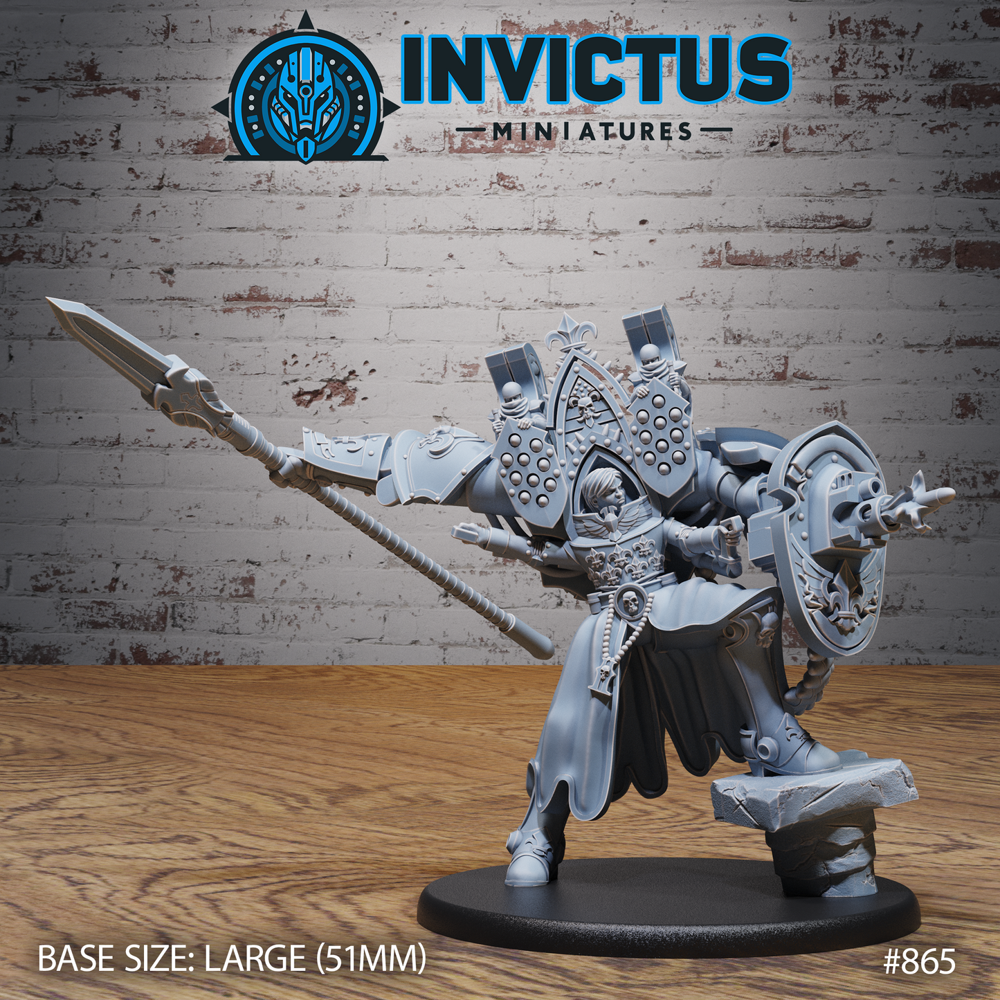 Lady Inquisitor, Spears (3 Variants Available) - Invictus Miniatures