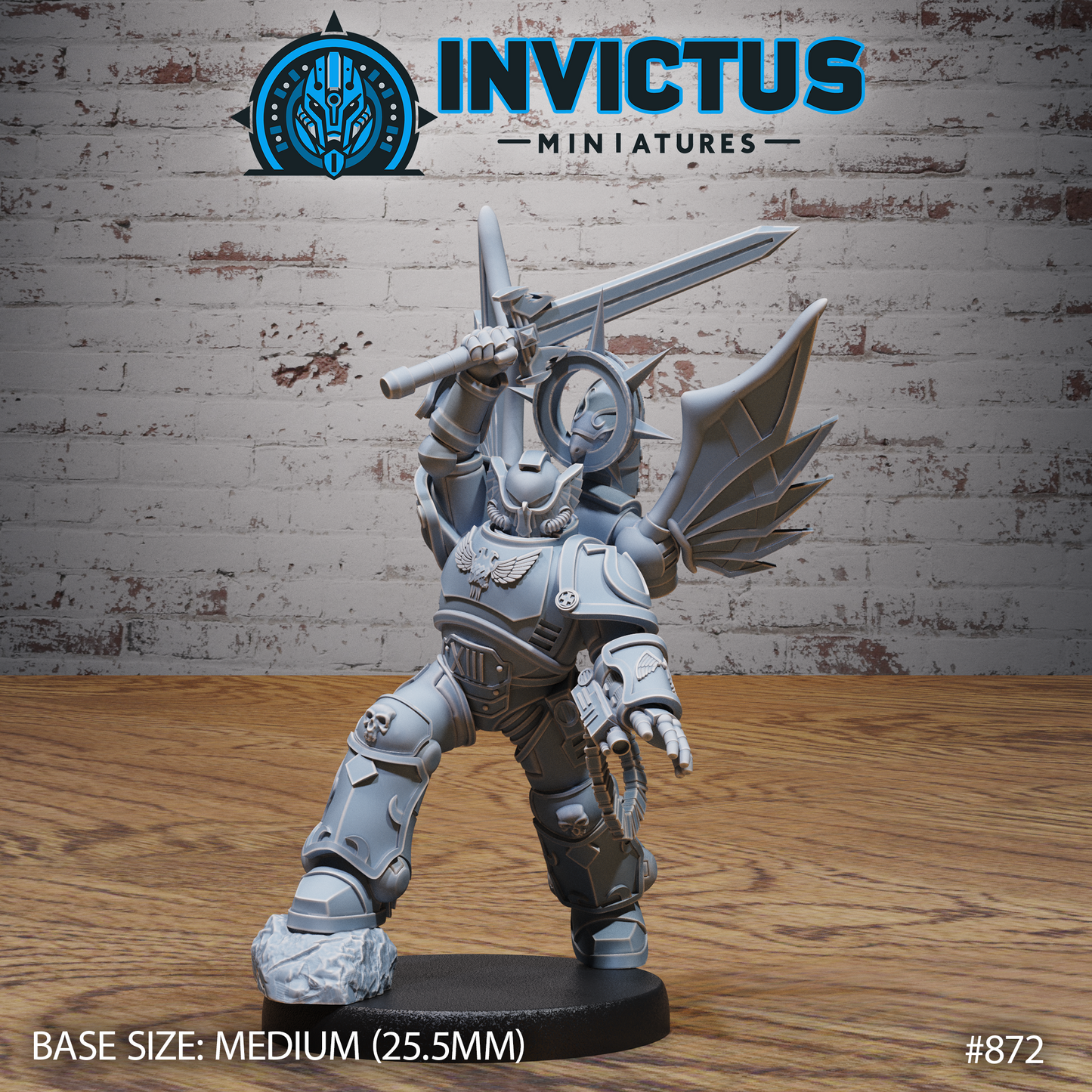 Veteran Inquisitor, Helmets (3 Variants Available) - Invictus Miniatures