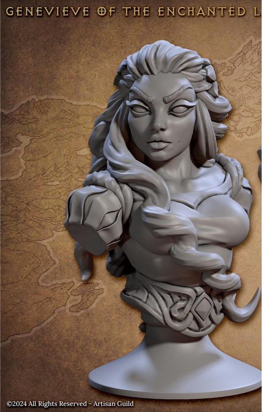 Genevieve of the Enchanted Lake Bust - Artisan Guild