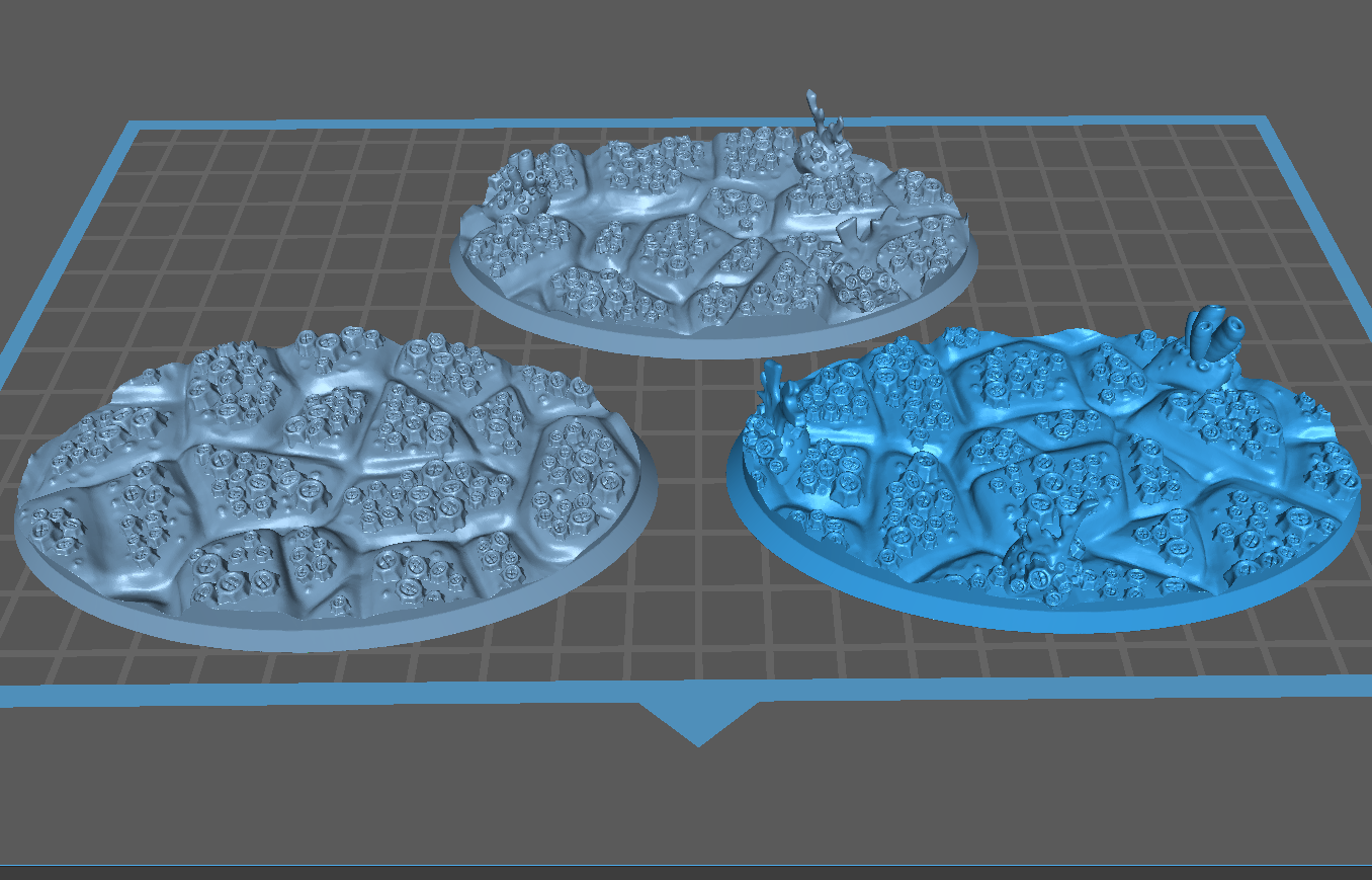 Abyssal Depth Bases - Barnacled Ocean Floor Base Set (35 Variants Available) - Battle Yak