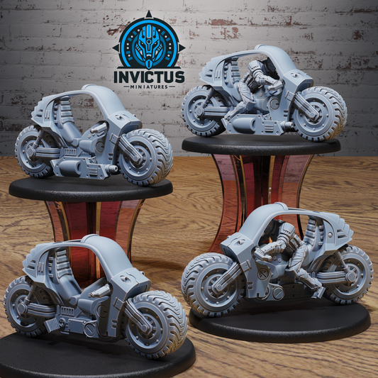All-Terrain Monocycle (4 Variants Available) - Invictus Miniatures