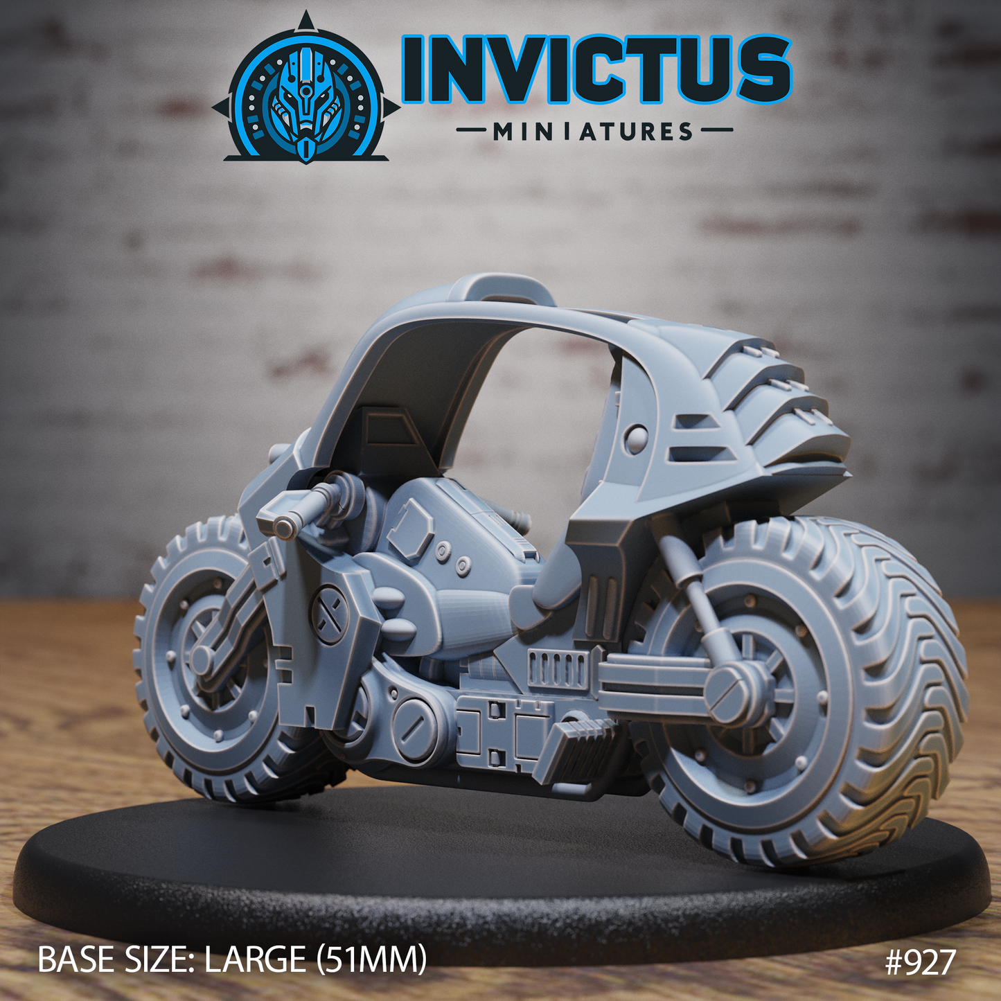 All-Terrain Monocycle (4 Variants Available) - Invictus Miniatures